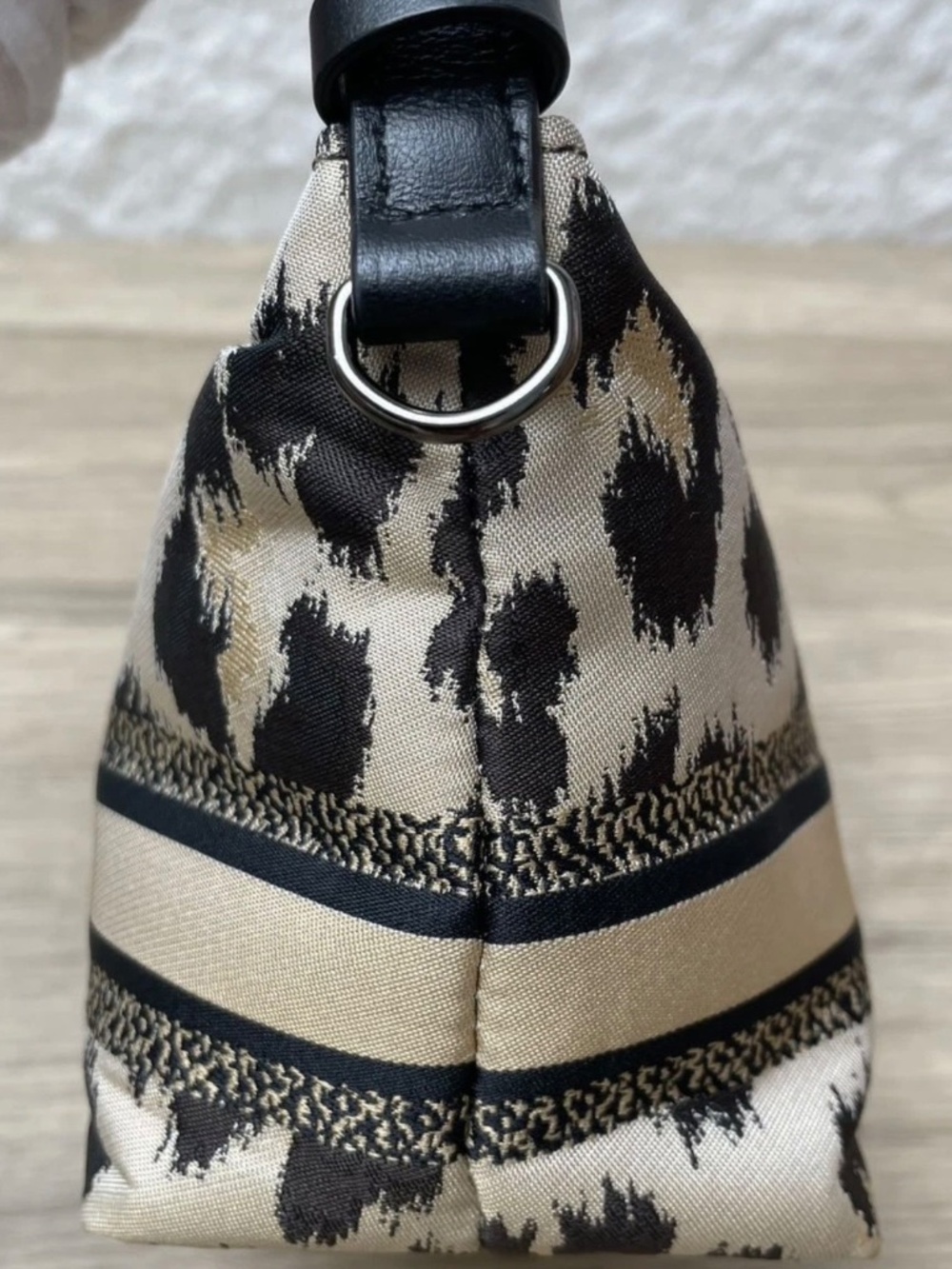 CHRISTIAN DIOR Mizza Leopard Lunch Box Bag DiorTravel Nomad w/dusty - Picture 4 of 16